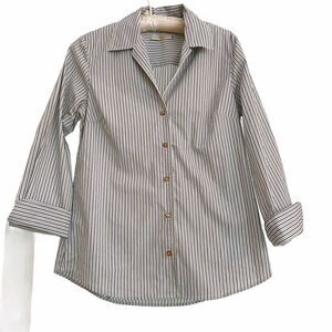 Amy Kuschel San Francisco Striped Cotton Blouse XS